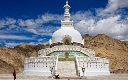 Shanti Stupa Leh: A Peaceful Retreat Amidst Ladakh’s Hills